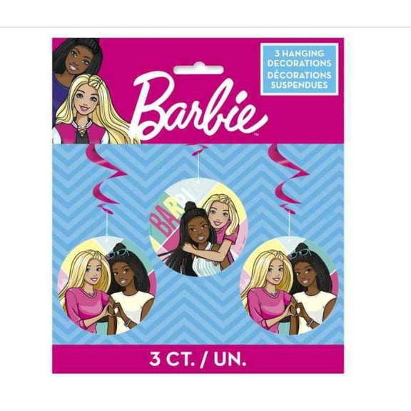 Barbie Best Friends' Hanging Swirl Decorations (3pc)