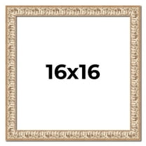 16x16 Frame White Real Wood Picture Frame Width 1.5 inches | Interior Frame Depth 0.5 inches |