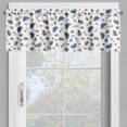 thumbnail image 4 of Ambesonne Folkloric Valance & Curtain, Butterflies Floral Teapot, 55"x24", Dark Blue White Orange, 4 of 7