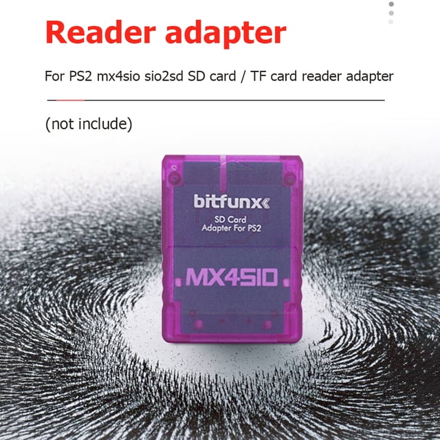 Lector de tarjetas transparente para PS2 MX4SIO SIO2SD Secure Digital TF Adaptador de tarjeta de memoria Universal Accesorios Electrónicos