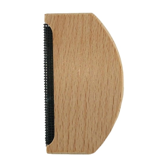 Almencla Cashmere Comb Double Sides Portable Lightweight Sweater Pilling Comb Wood Brush Tool for Scarves Clothes