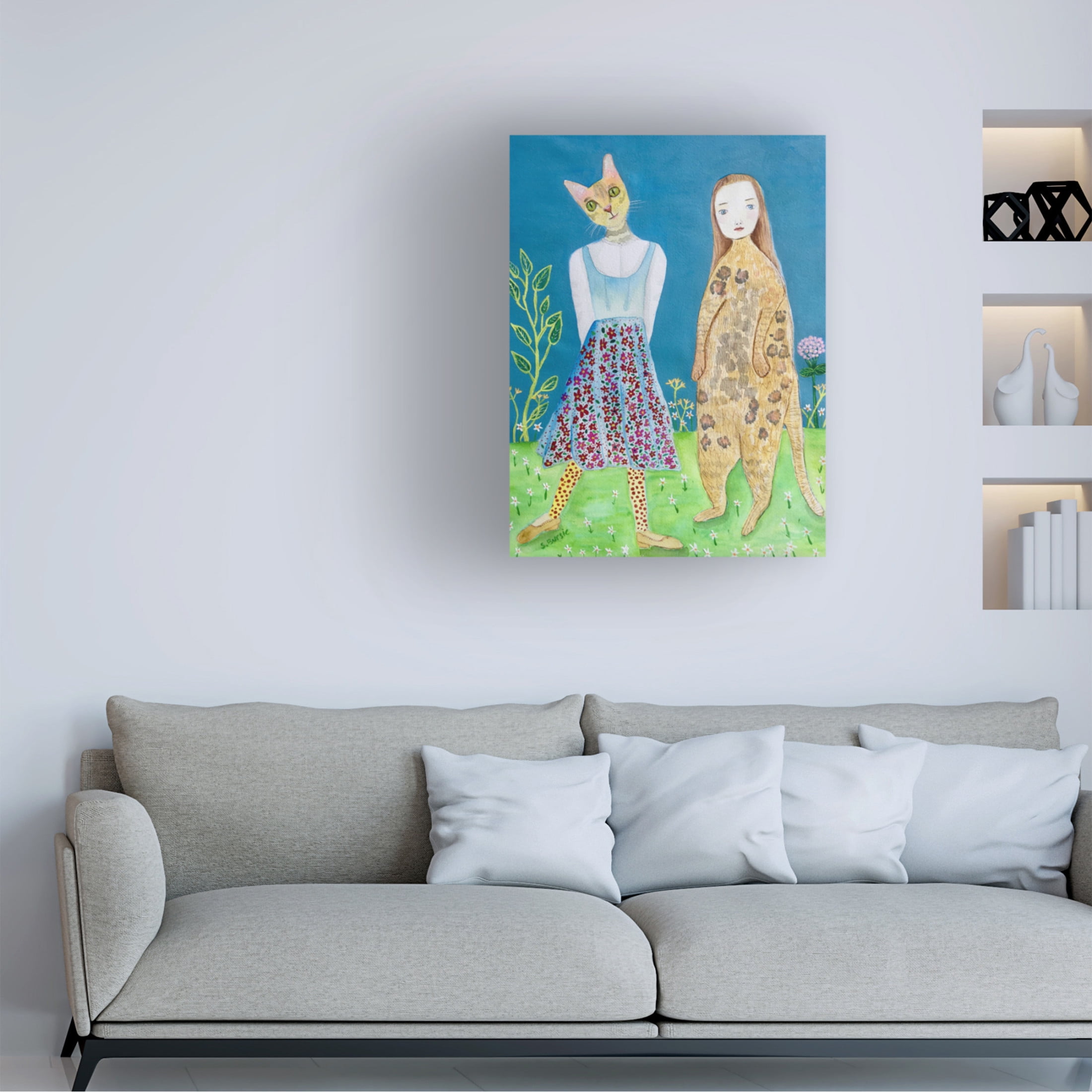 Trademark Fine Art Sharyn Bursic The Switch of Heads Canvas Wall Art