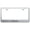 Brushed Chrome, variant on Cadilac Laser Etched Logo Stainless Steel License Plate Frame (Chrome)