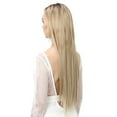 thumbnail image 3 of Nvzi Long Hair Extensions 55cm/22in Natural Blonde - 1 Pcs Matte High-Temperature Fiber Hair Extensions, Perfect for Ideal for Women's Hairstyle Enhancement, 3 of 3
