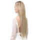 thumbnail image 3 of Nvzi Extensiones de cabello largo de 55 cm/22 pulgadas, rubio dorado/rubio playa - 1 pieza. Extensiones de cabello de fibra mate resistentes al calor, perfectas para realzar el peinado femenino., 3 of 5