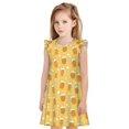 thumbnail image 1 of Balery Beer Camisón de princesa para niñas, pijama de algodón con mangas abullonadas, suave y bonito.-Large, 1 of 6