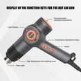 thumbnail image 3 of Pistola de calor Holdone Fast Heating, 1800 W, 50-650 °C, LED, 3 colores, 3 of 7