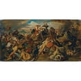 thumbnail image 3 of Carl Rahl 14x9 Black Modern Framed Museum Art Print Titled - The Cimbern Battle (1863), 3 of 5