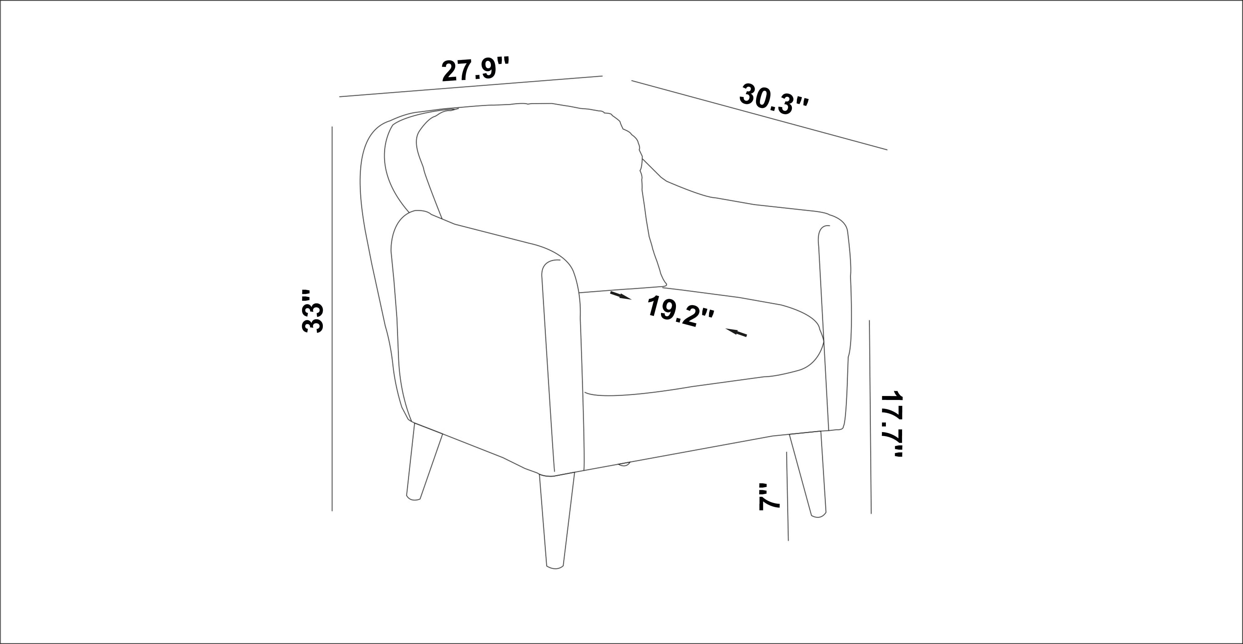Ada Home Decor Crawford Modern Armchair