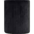 thumbnail image 3 of Best Master Fauteuil Rond en Velours Noir avec Pouf Seager, 3 of 3