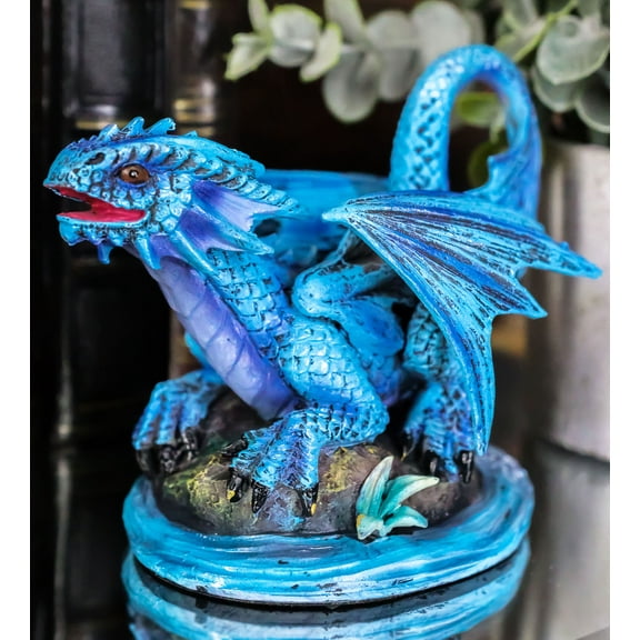 Ebros Pearl Water Baby Wyrmling Dragon Figurine 3.5"H Anne Stokes Fantasy