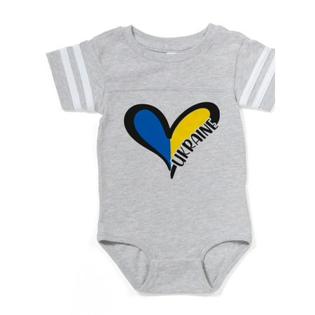 

CafePress - Love Ukraine Heart - Cute Infant Baby Football Bodysuit