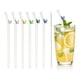 thumbnail image 1 of 6 Piezas de Popotes de Vidrio Reutilizables, Popote de Vidrio de 7.87" Resistente a Roturas, Popotes Lindos y Transparentes para Whisky, Café, Jugo, Refrescos, Té, Azul/Verde/Rosa/Gris/Blanco/Amarillo, 1 of 6
