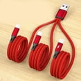 thumbnail image 4 of SIEYIO One to Three Nylon Braided Data Cable 5A Super Fast-charging Cord Extension Wire, 4 of 19