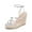 SILVER-METALLIC, variant on Strappy Espadrille Platform Wedge Sandals for Women Dressy Summer, Comfortable Open Toe Sandals with Cushioned Insole and Ankle Strap Buckle