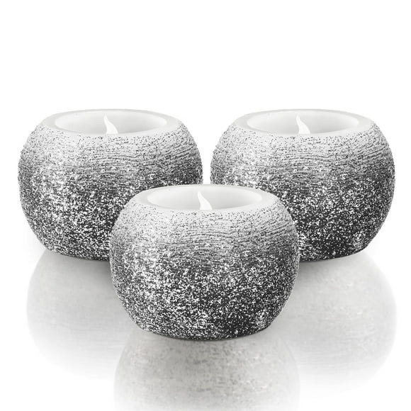 Velas LED FURORA LIGHTING Negro Brillante sin Llama para Decoración de Boda