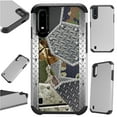 thumbnail image 1 of WORLD ACC Fusion Phone Case Compatible with Samsung Galaxy A01 Hybrid TPU Cover (Camo Scrap Metal), 1 of 1