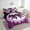 Purple Black, variant on Erosebridal Lace Bow Bedding Sets Twin Size, Romantic Bowknot Comforter Sets with Sheets, Geometric Striped Decor, Reversible 7-Piece