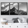 thumbnail image 2 of wall26 Framed Canvas Print Wall Art Set Black &amp; White Galaxy Mountain Astronomy &amp; Space Nature Digital Art Sci-Fi &amp; Fantasy Decorative Landscape for Living Room, Bedroom, Office - 24&quot, 2 of 5