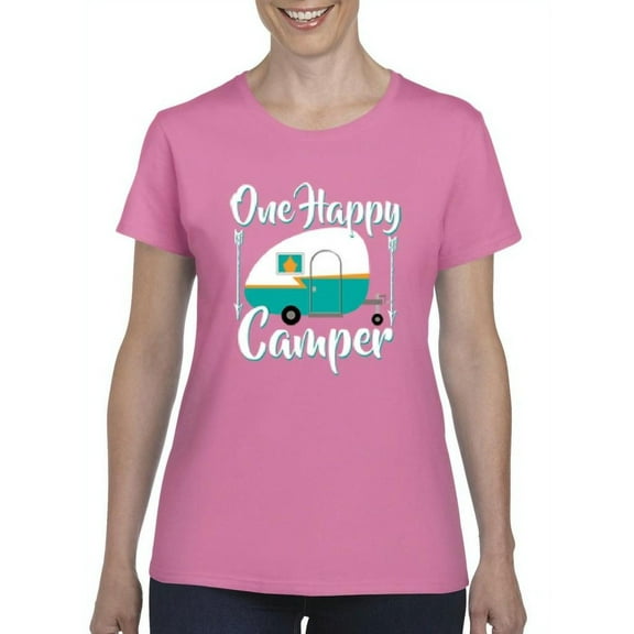 IWPF - Women's T-Shirt Short Sleeve - ONE HAPPY CAMPER