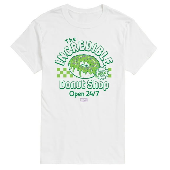 Marvel Hulk - Incredible Donut Shop - Men's Short Sleeve Graphic T-Shirt