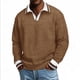 thumbnail image 1 of Ceisia Men's Casual Striped Half Button Round Neck Pullover with Pocket Daily Fashion Top Gift, 1 of 7