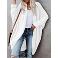 thumbnail image 2 of Sherrylily Women Cardigan Long Batwing Sleeve Open Front Knit Sweater Chunky Waffle Coat, 2 of 5