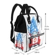 thumbnail image 2 of Fuzoiu Medicine Gnome Truck Red Print Diaper Bag Backpack,Baby Essentials Travel Tote,Multi function Waterproof Diaper Bag, Travel Essentials Baby Bag - Unisex, 2 of 6