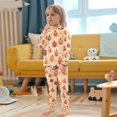 thumbnail image 4 of FORMRS Long Sleeve Top and Pants Pajama Set for Niños 2-Piece Sleepwear, Sizes 18M-8Y, Colorful Halloween Pumpkin Pattern, 4 of 6