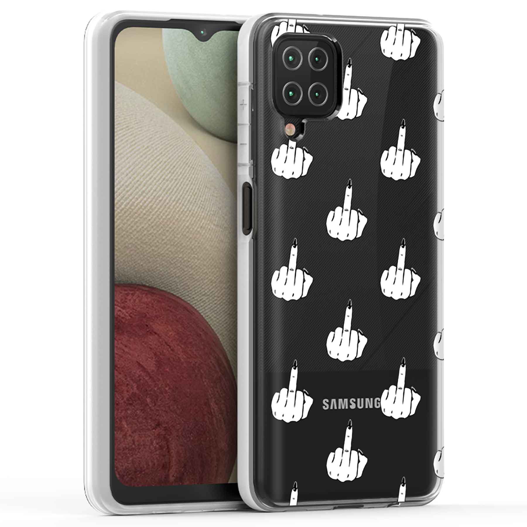 Clear Phone Case Cover Samsung Galaxy A12 SM-A125,SM-A125,Kobe Basketball 2 Print,Light,Flexible,ProtectUSA