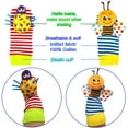 thumbnail image 2 of Rattle Toy,Arm Hand Bracelet Rattle,Feet Leg Ankle Socks, Present Gift for Newborn Infant Babies Boy Girl Bebe (4 Bugs), 2 of 6
