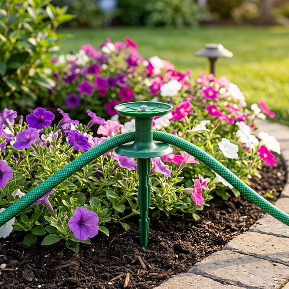 ETEREAUTY 4Pcs Outdoor Garden Hose Pipe Guide Easy Install with Sturdy Construction for Lawns
