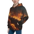 thumbnail image 2 of Easygdp Cool Fire Man Boys Hoodie Kids Sweatshirt Youth Pullover With Hood-Medium, 2 of 6