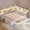 White, variant on Plonmago Twin Size Corner Bed Frame with Storage Bookcase & RGB Lights, Power Outlet, Metal Daybed with 3 Drawers & 2 Open Cubbies,Small Space, Black