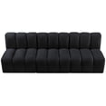 thumbnail image 4 of Meridian Furniture Arc Black Velvet Modular Sectional, 4 of 8