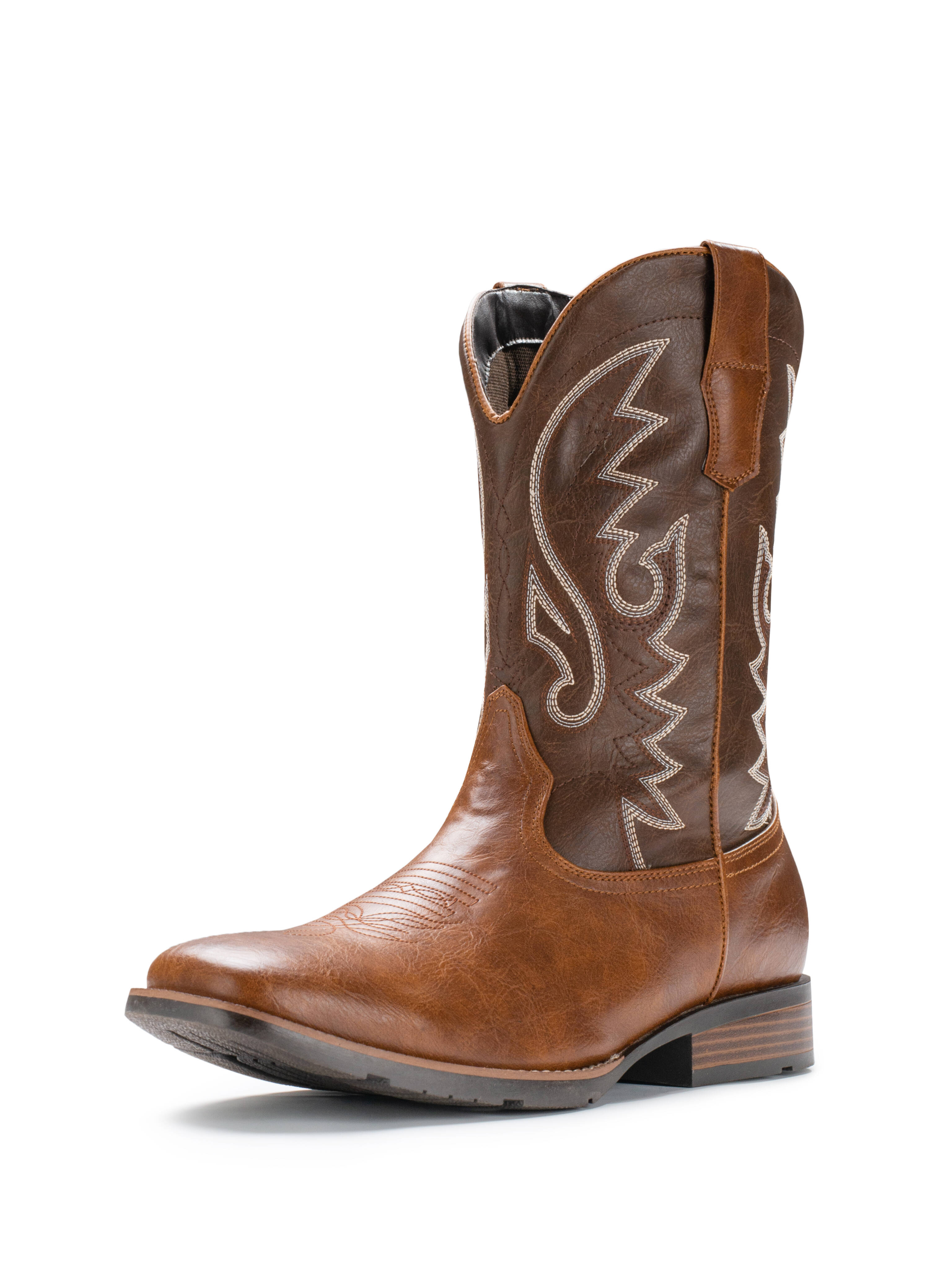 Cowboy Boots For Men Western Boot Durable Fashionable Retro Classic Embroidered Pull On Slip Resistant Boots