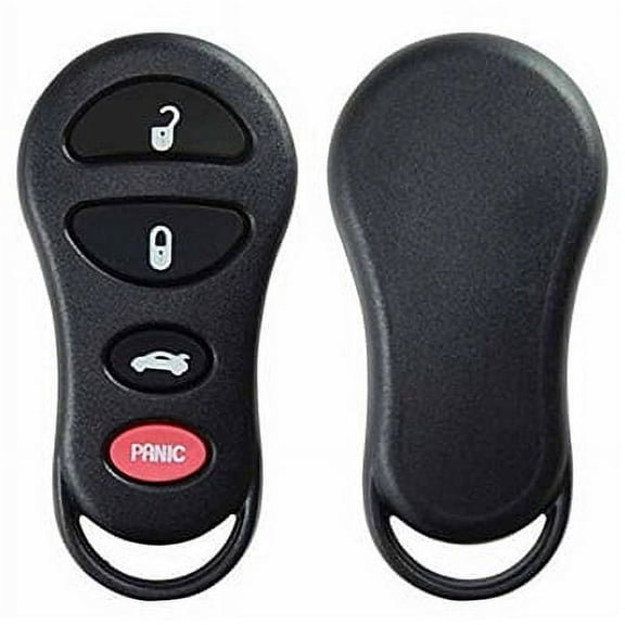 KeylessOption Just the Case Shell Key Fob Keyless Entry Remote for Chrysler / Jeep / Dodge GQ43VT17T, GQ43VT9T