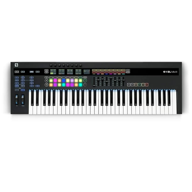 Novation 61SL MkIII, Driver de Teclado Equipado con Midi y CV de 61 Teclas con secuenciador de 8 Pis