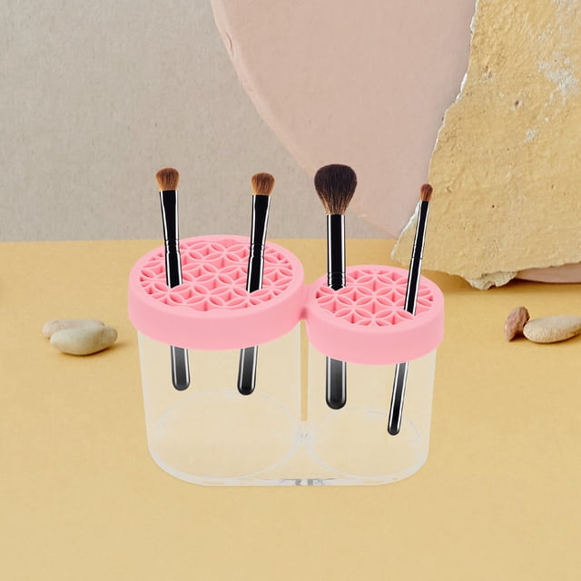 NUOLUX Organizador De Maquillaje Rosa Para Con Almacenamiento Para Brochas Y Lápices Cosméticos