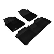 3D MAXpider L1TY13001509 All-Weather Floor Mats for Toyota Avalon 2013 2014 2015 2016 2017 2018 Custom Fit Car Floor Liners, Kagu Series (1st & 2nd Row, Black)