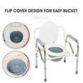 3in1 Folding Commode, Bed side Commode, Portable Height Adjustable