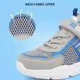 thumbnail image 6 of REDARER Boys Breathable Mesh Sneakers, Lightweight Sports Shoes with Hook & Loop - Non- Comfortable for Running & Outdoor Play,Color:Grey,Size:6-7 Years, 6 of 9