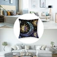 thumbnail image 5 of Acheng Pillow Covers Set,Purple Sun Moon Stars Double-Sided Print Cushion Cases for Sofa Bedroom Car Decorative Pillowcase Set Of 2 18x18in, 5 of 7
