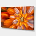 thumbnail image 3 of Designart Massive Orange Fractal Flower Canvas Wall Art, 3 of 4