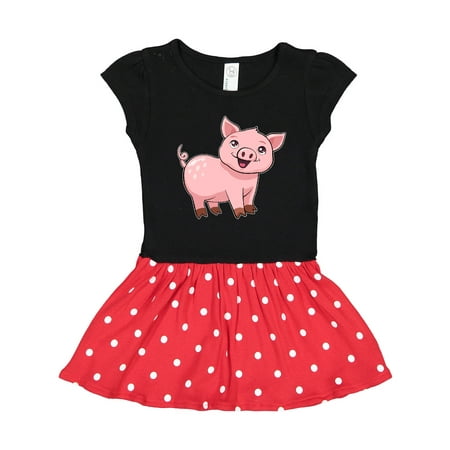 

Inktastic Cute Pig Gift Toddler Girl Dress