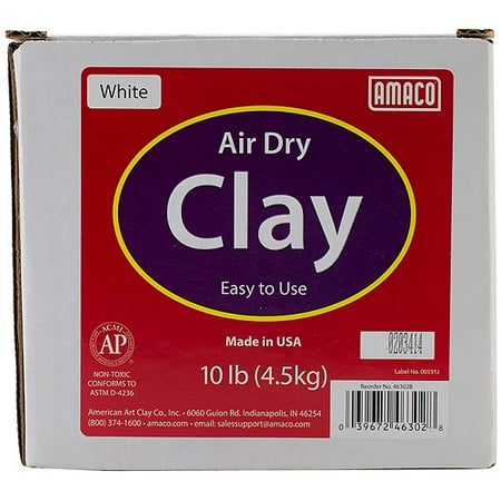 Amaco Air Dry Modeling Clay, 10 lbs., White