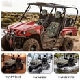 thumbnail image 4 of KUIFORTI Green Camouflage UTV Seat Covers Seats Cover with Headrest Covers Compatible with Rhino 700 660 450 2004-2021 Anti-Scratch Easy to Install Outdoor Seat Cover Set, 4 of 7