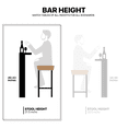 thumbnail image 3 of MoNiBloom 31.5" Backless Counter Bar Stool Set of 2, PU Leather Upholstered Saddle Seat Barstools for Kitchen Island, Metal Frame, Camel, 3 of 8