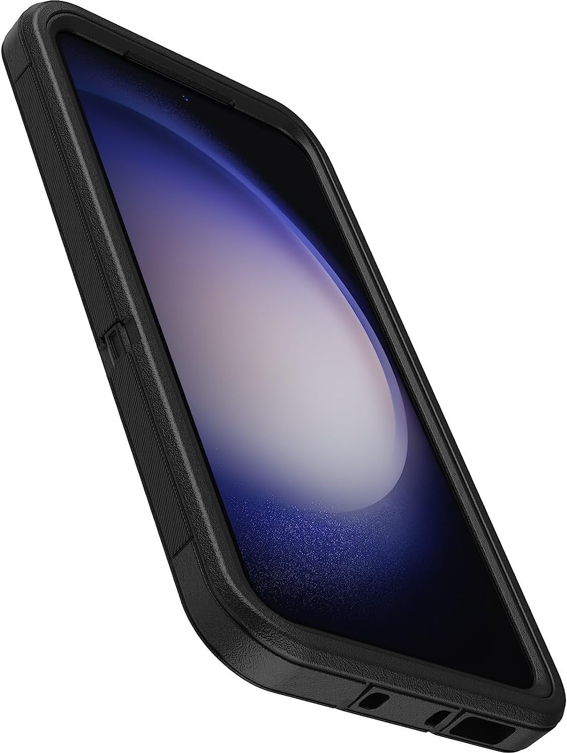 OtterBox Galaxy S23 Only - Defender Series Case - Black, Rugged & Durable - with Port Protection - Case Only - Microbial Defense Protection - Non-Retail Packaging