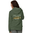 thumbnail image 3 of Gill McFinn Darter Fish Fisherman Unisex Plus Fleece Graphic Hoodie Brisco Brands 2X, 3 of 5